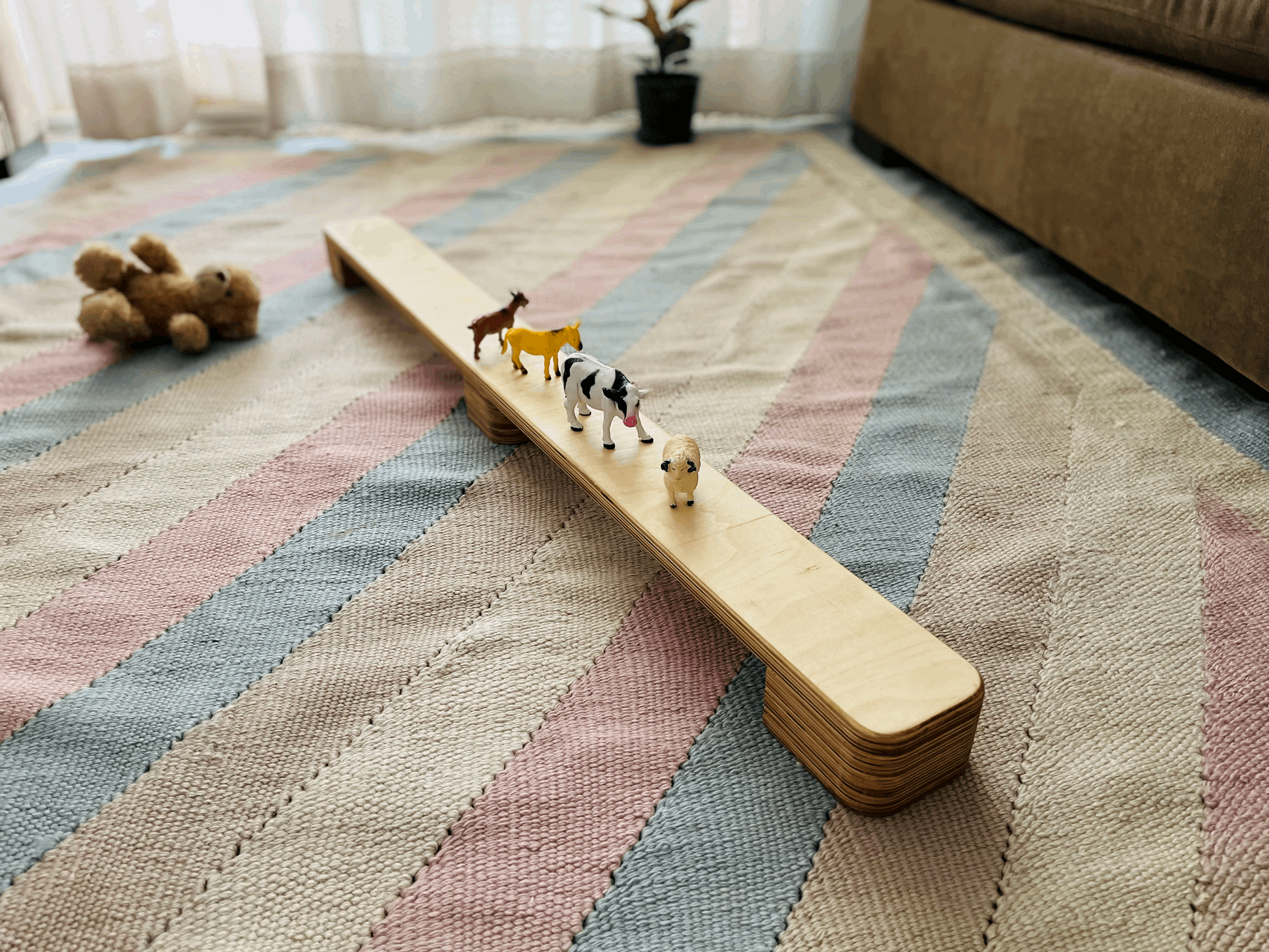 Help your kids balance and grow by playing on balance beams