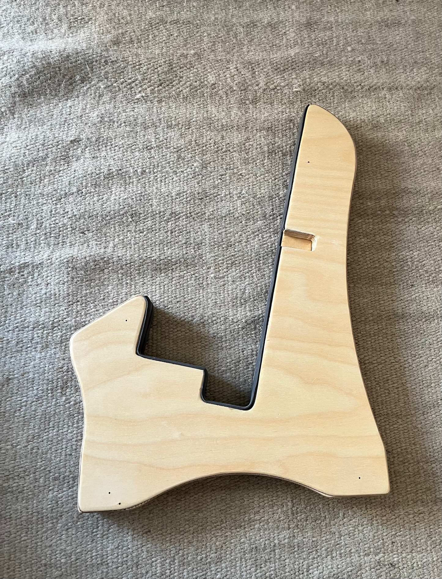 Wooden guitar stand