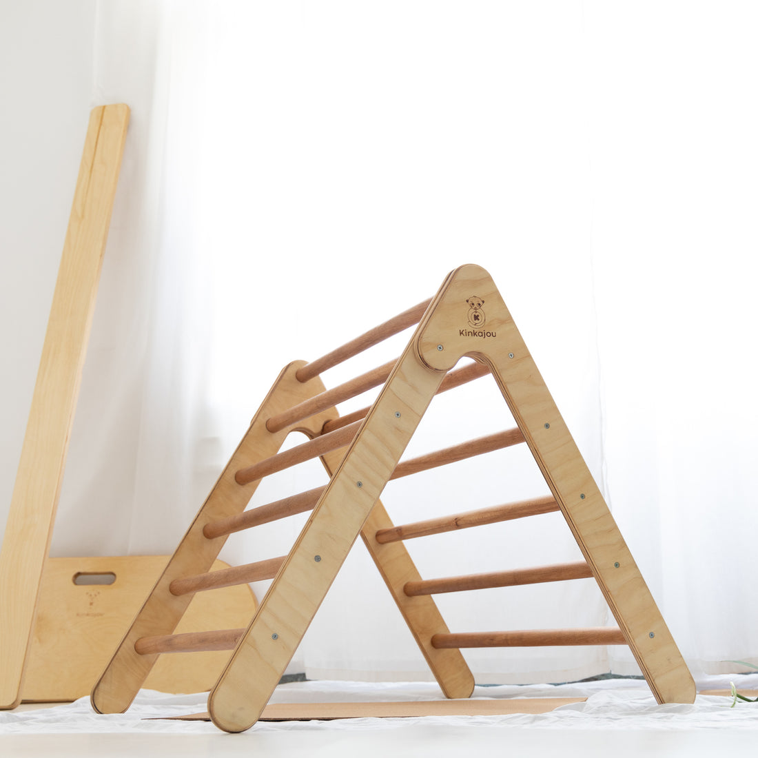 A Wooden Foldable montessori Pikler Triangle - Egypt